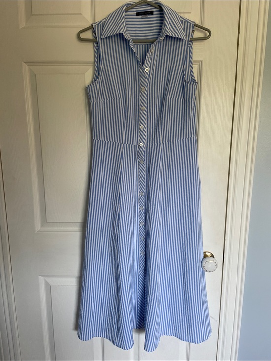 Tommy Hilfiger Dresses & Skirts - Tommy Hilfiger Sleeveless Blue and White Stripe Dress